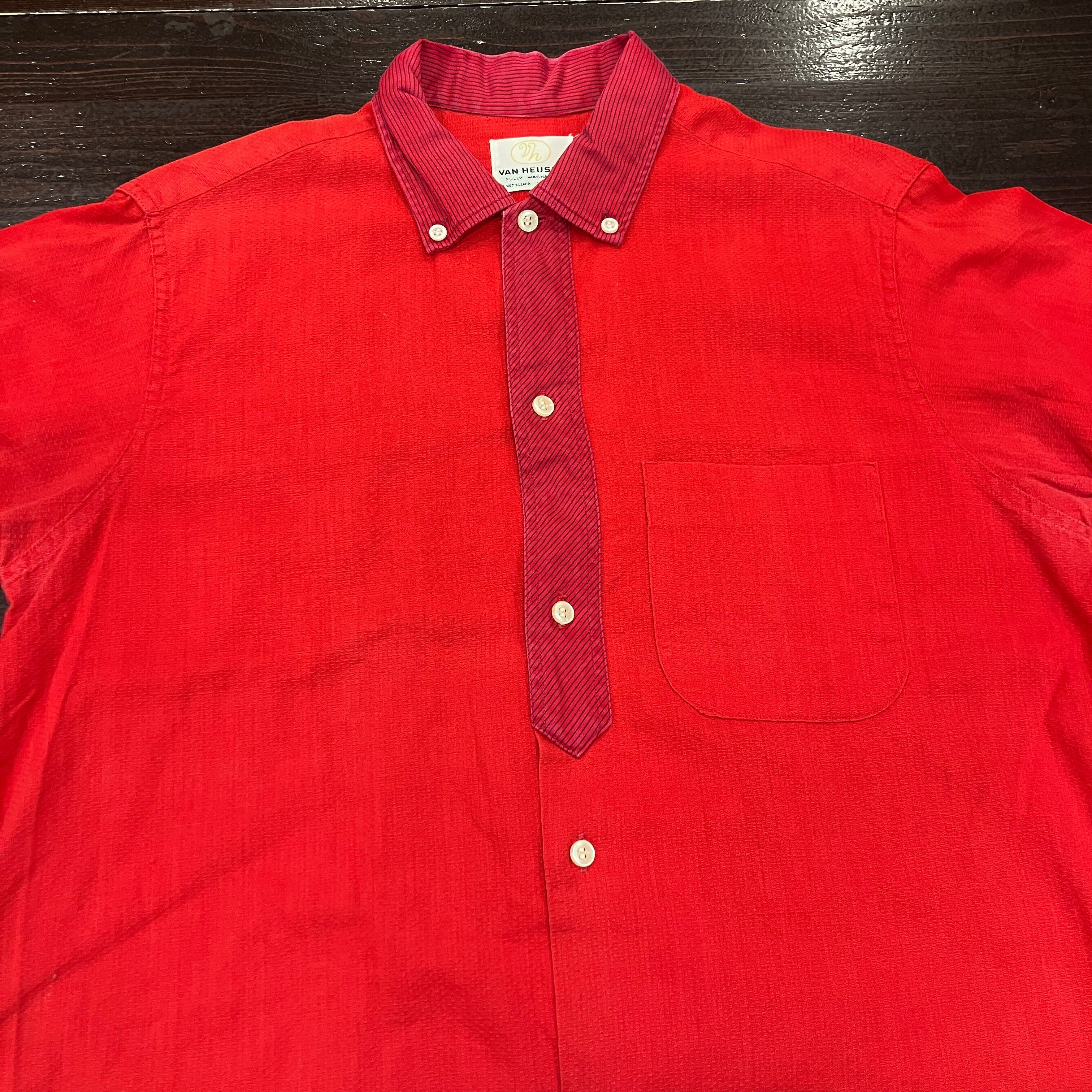 1960'S VAN HEUSEN S/S B.D RED SHIRT | safarionline