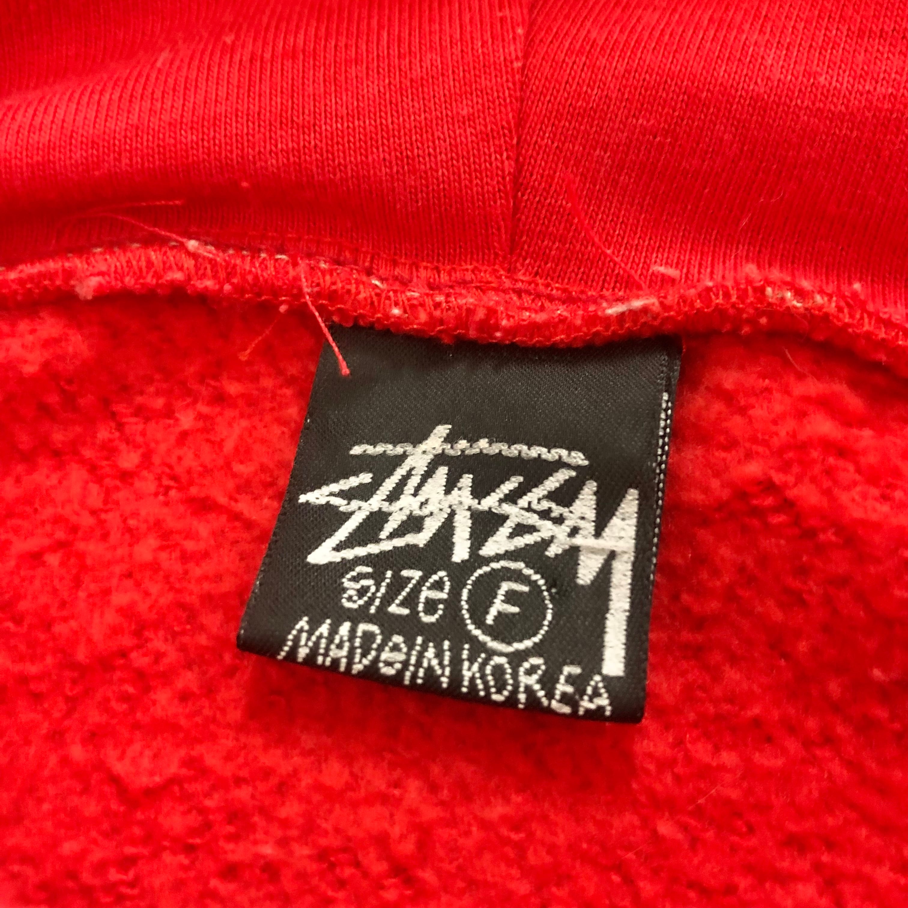 90s Bootleg OLD STUSSY/Rasta Hoodie/Korea製/黒タグ/Free/ラスタ 