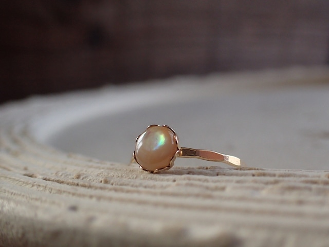 rainbow ring 9号【アワビ貝】