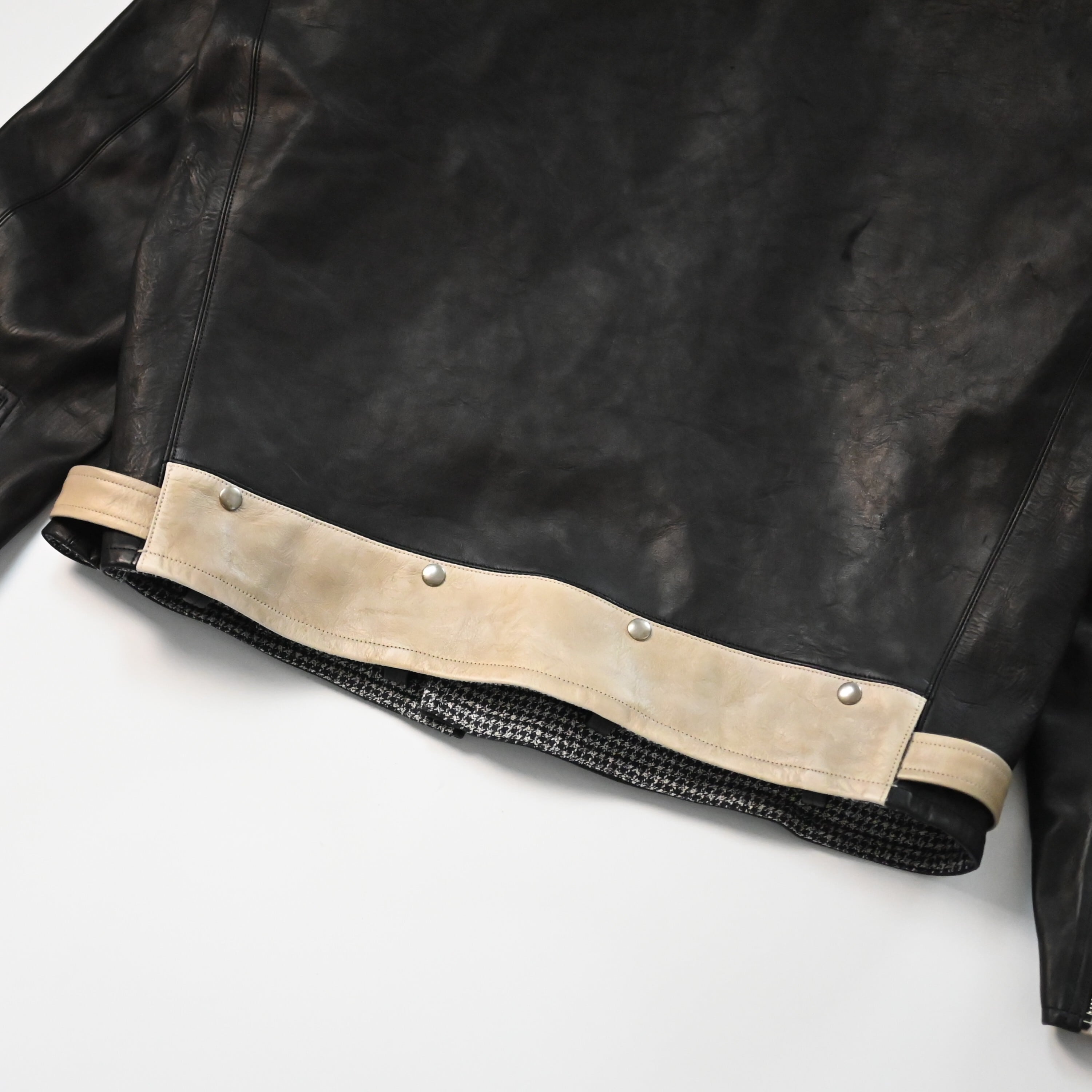 OLD JOE / PATINA HORSE-HIDE PERFECTO JACKET (Two-Tone) | GANKO