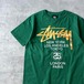 STUSSY / world tour print T-shirt size M