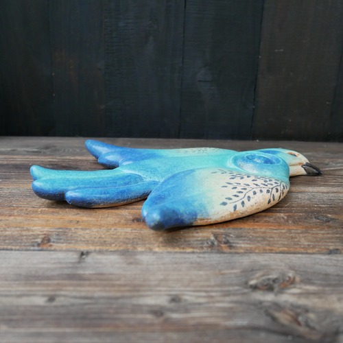 青色の鳥の壁掛け no.1