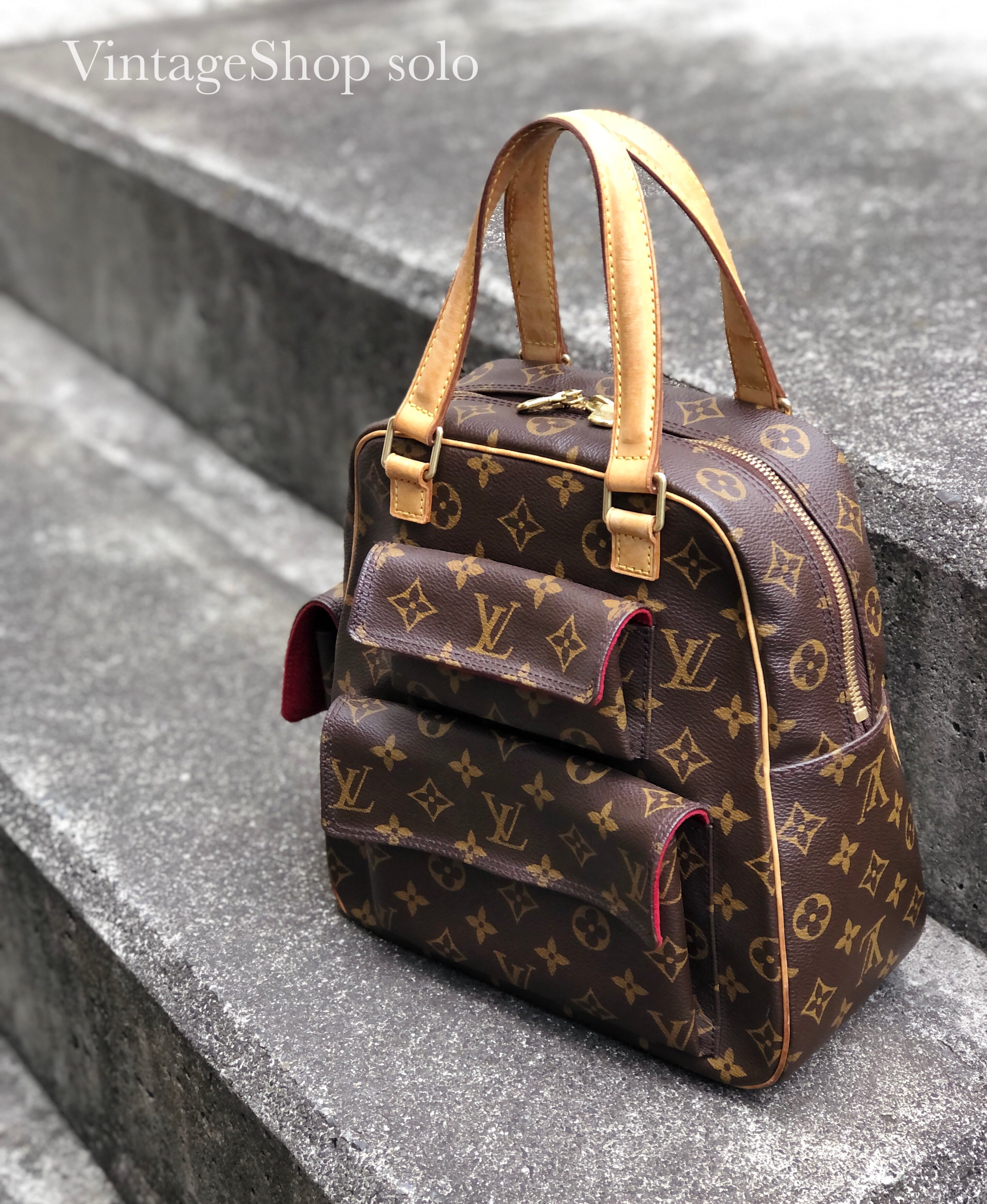 LOUIS VUITTON　ルイ ヴィトン　モノグラム　エクサントリシテ　M51161　ハンドバッグ　ブラウン　vintage　ヴィンテージ　オールド　 4z3iu7 | VintageShop solo powered by BASE