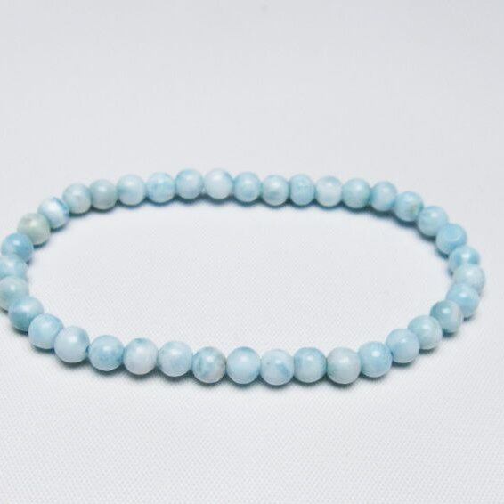 ラリマー ブレスレット 5mm 一点物 メール便可 [M便 1/10] 111-47884