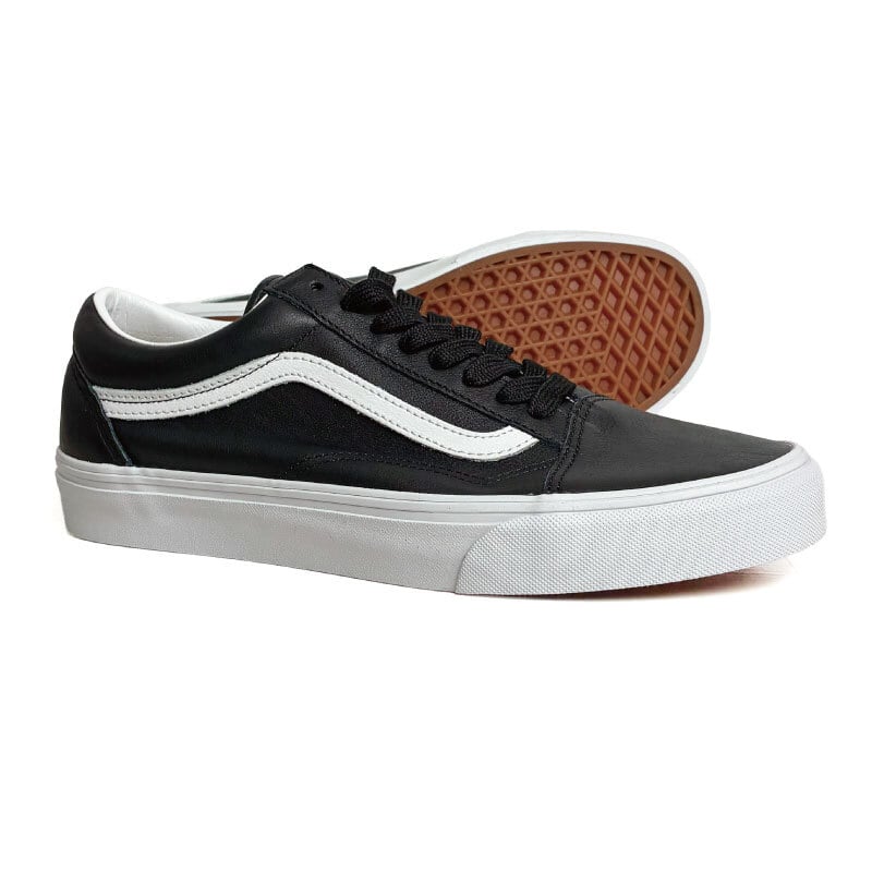 VANS バンズ US企画 OLDSKOOL Leather オールドスクール レザー 黒