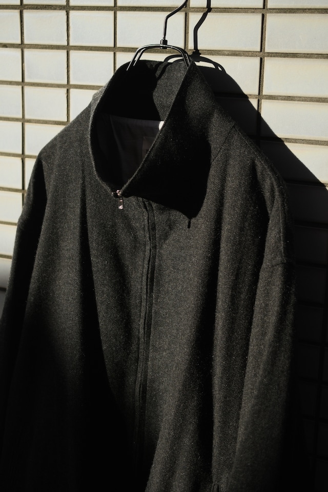BISOWN / ALASHAN CASHMERE ZIP UP BLOUSON (Charcoal Gray)