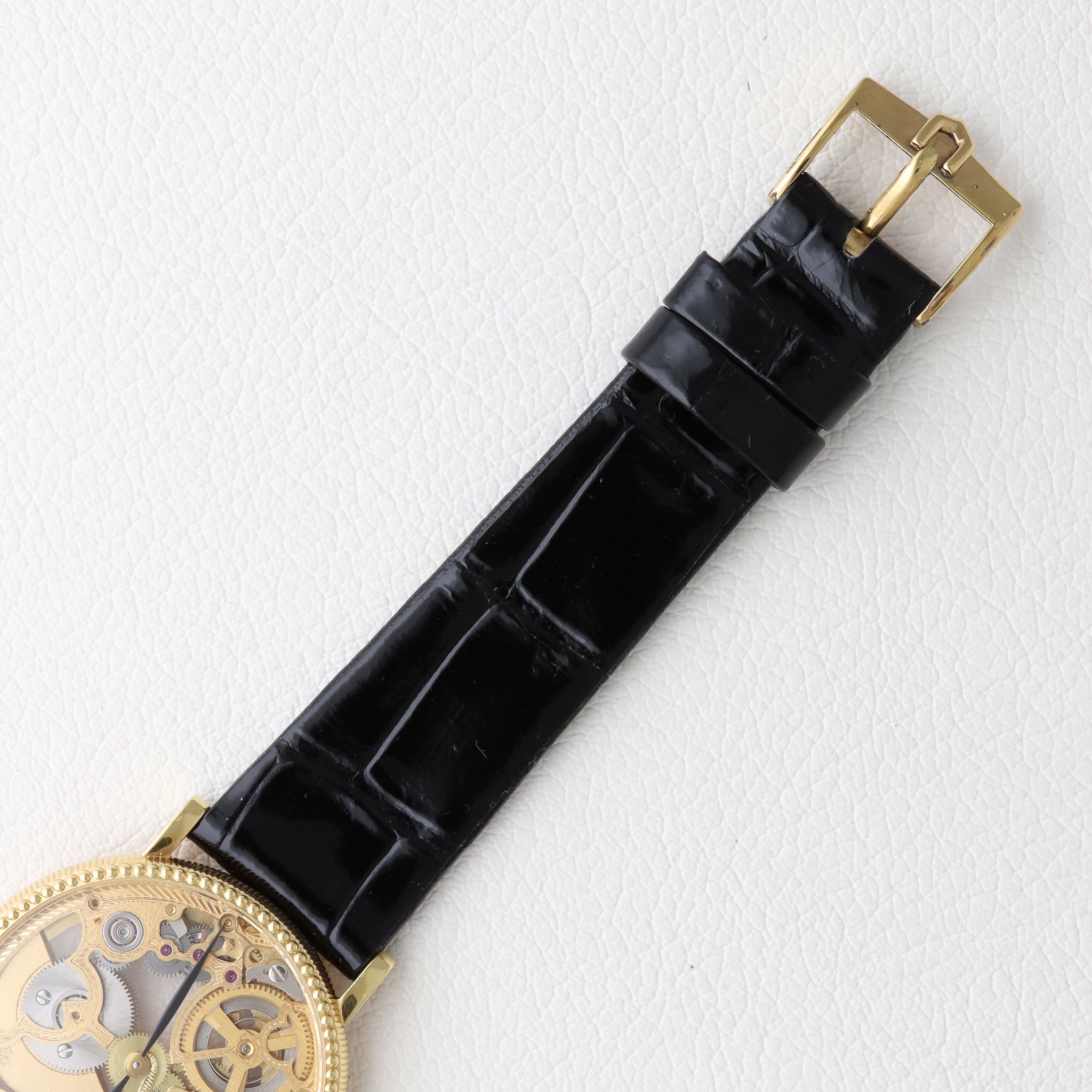 UNIVERSAL GENEVE スケルトン 18kYG 自動巻き マイクロローター 151.11