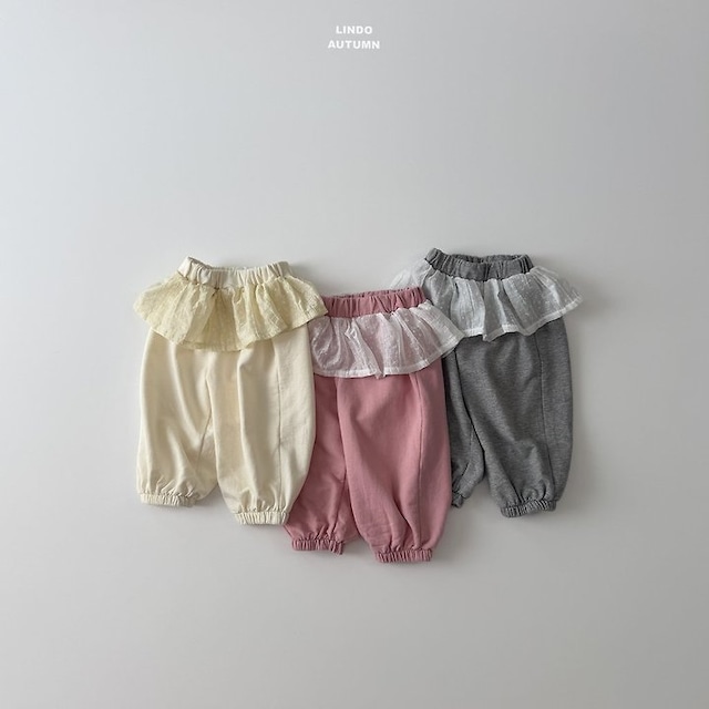 【取寄】lindo|lala jogger pants|ララジョガーパンツ|XS-XL|kids|26 autumn