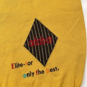 adabat アダバット BIGロゴ ウールニットセーター サイズ 1 /ゴルフ/イエロー/日本製/ワールド