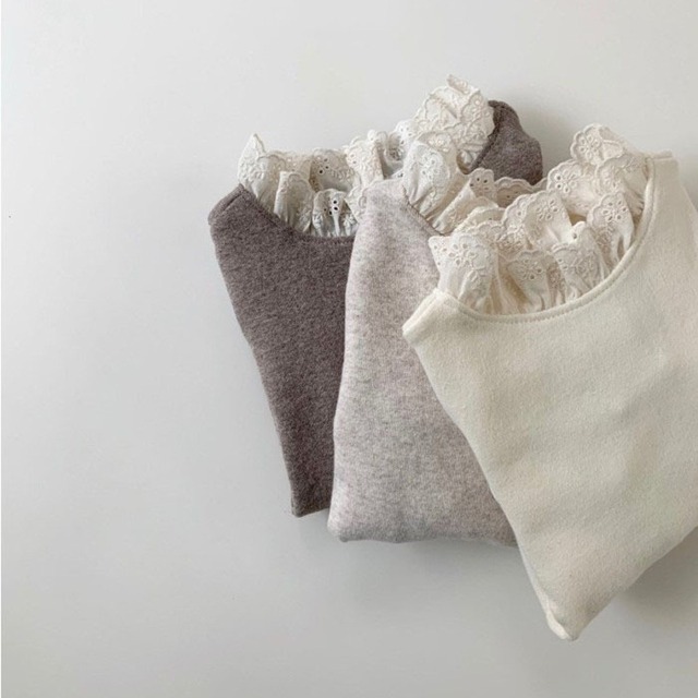 レースカラーシャツ Tシャツ コットン 超面白いベビーショップ95174851260