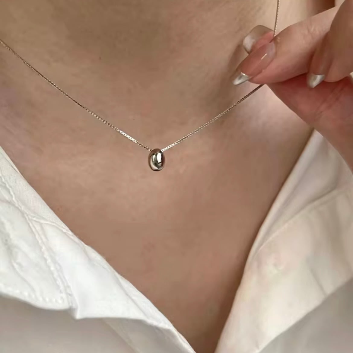 SUS316L・miniovalnecklace