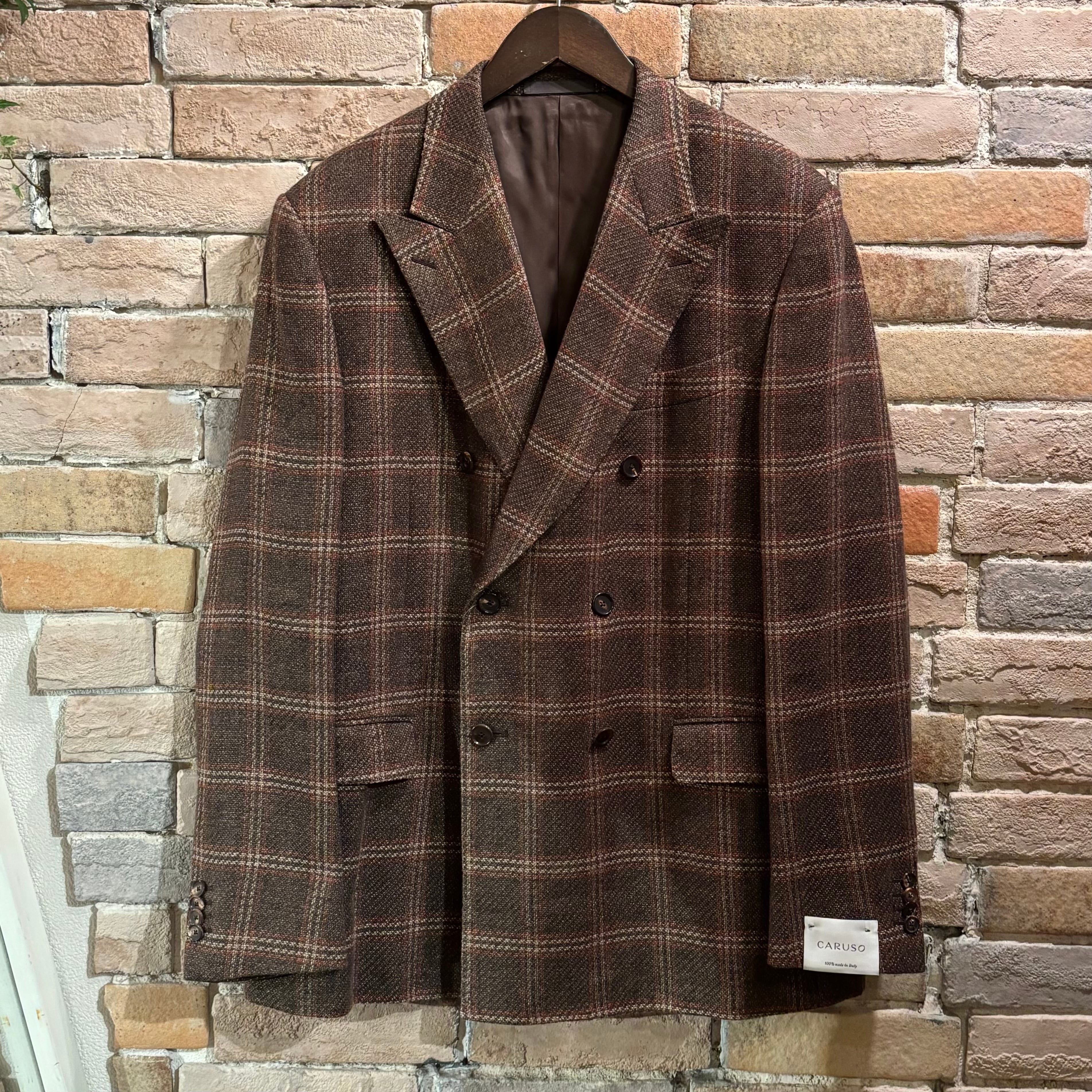 Caruso 未使用品 サイズM リネン×シルク×ウール×コットン スタンド