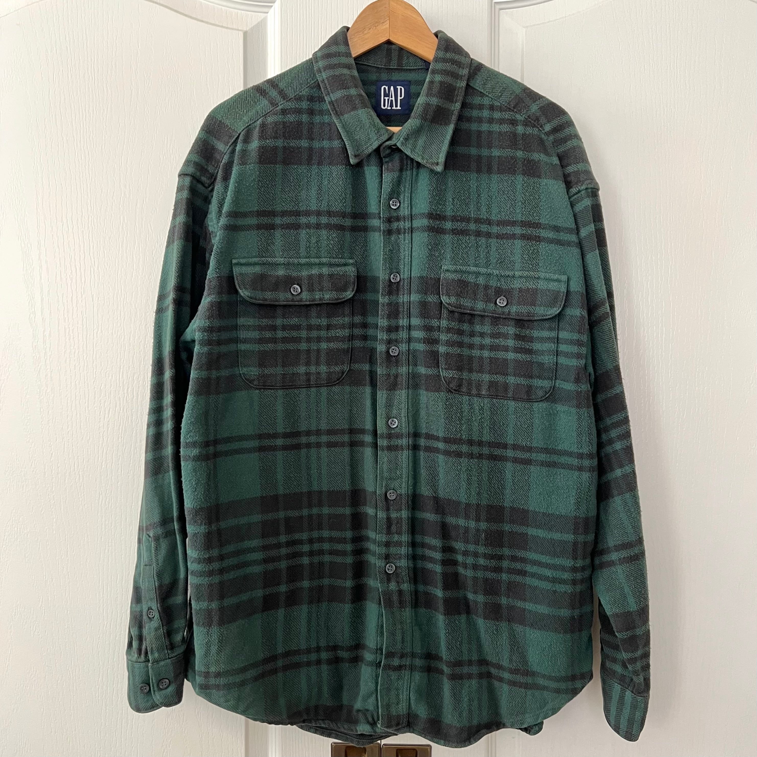 90s OLD GAP オールド ギャップ 長袖 チェック シャツ ヘビー ネル