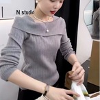 Slim-Fit Sweater Top