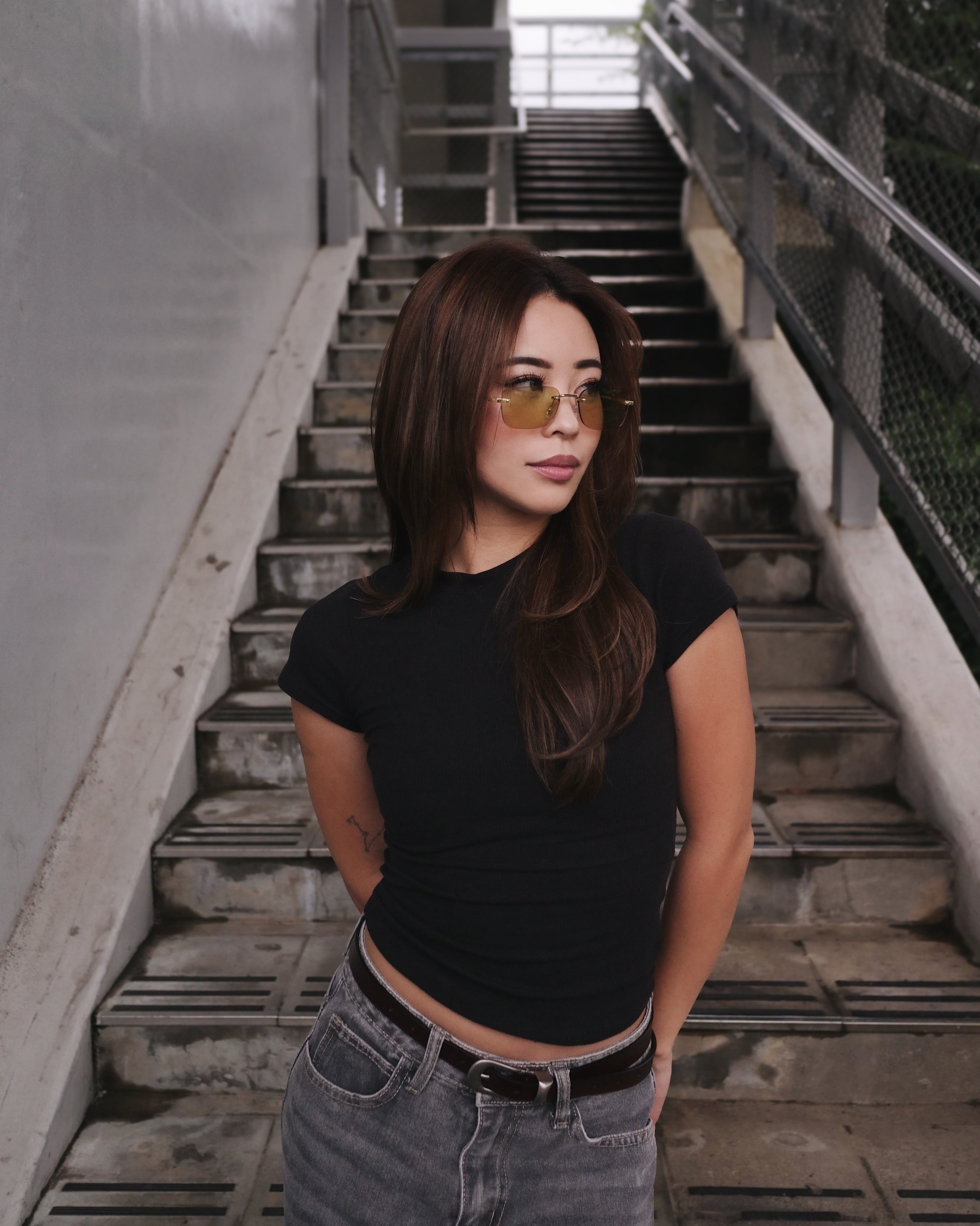 調光レンズ搭載【2color】frameres square 2 sunglasses | FLEX公式