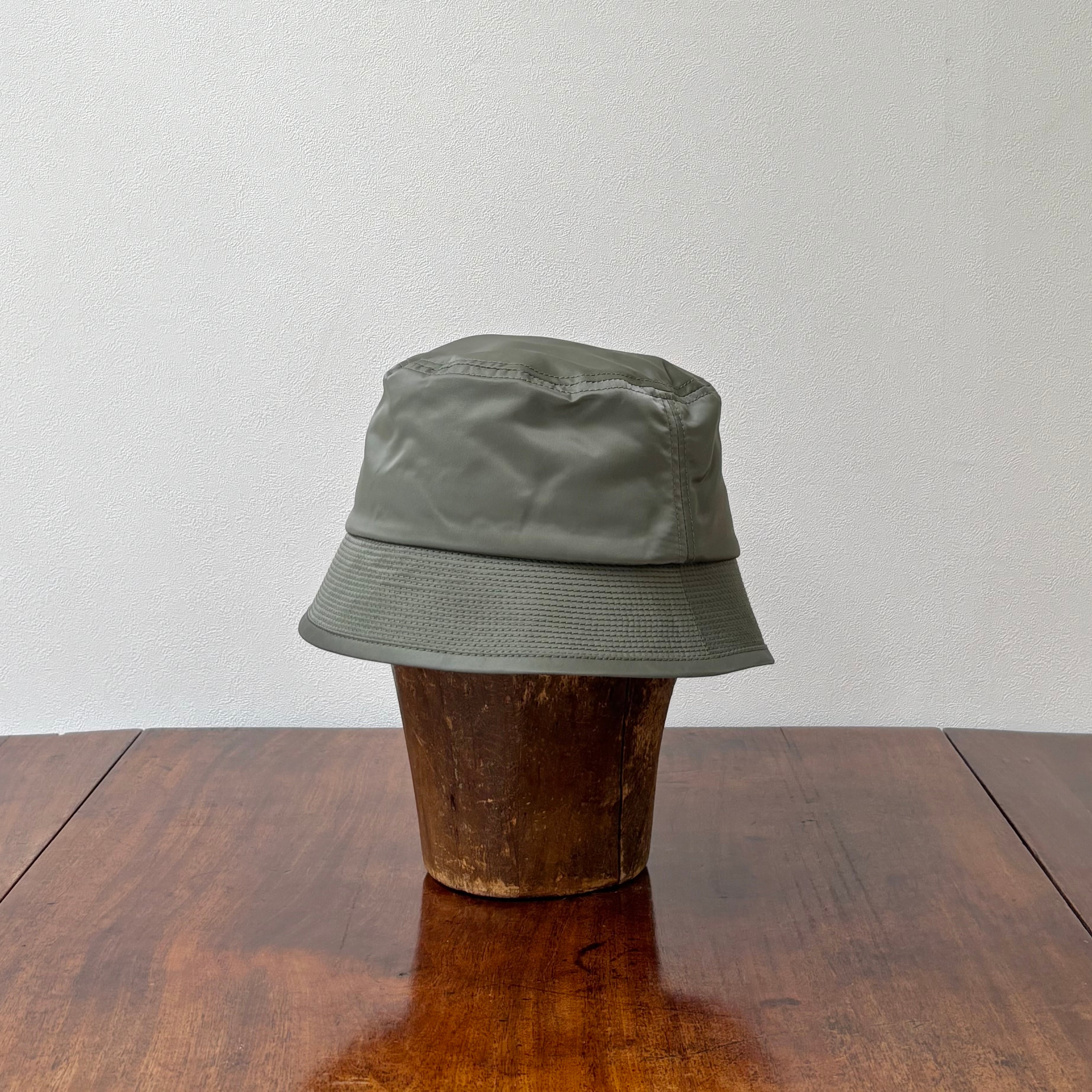 cableami ミリタリー ナイロンツイル バケットハット オリーブ
