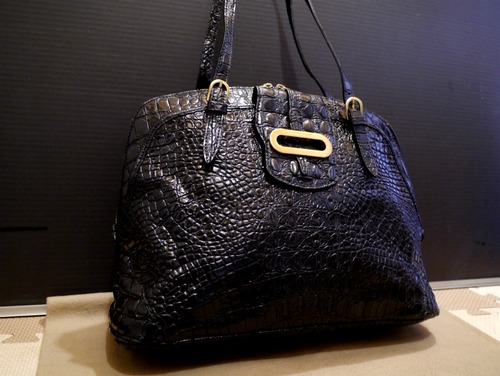 ★JIMMYCHOO ジミーチュウ クロコ型押 レザー ショルダー バッグ★