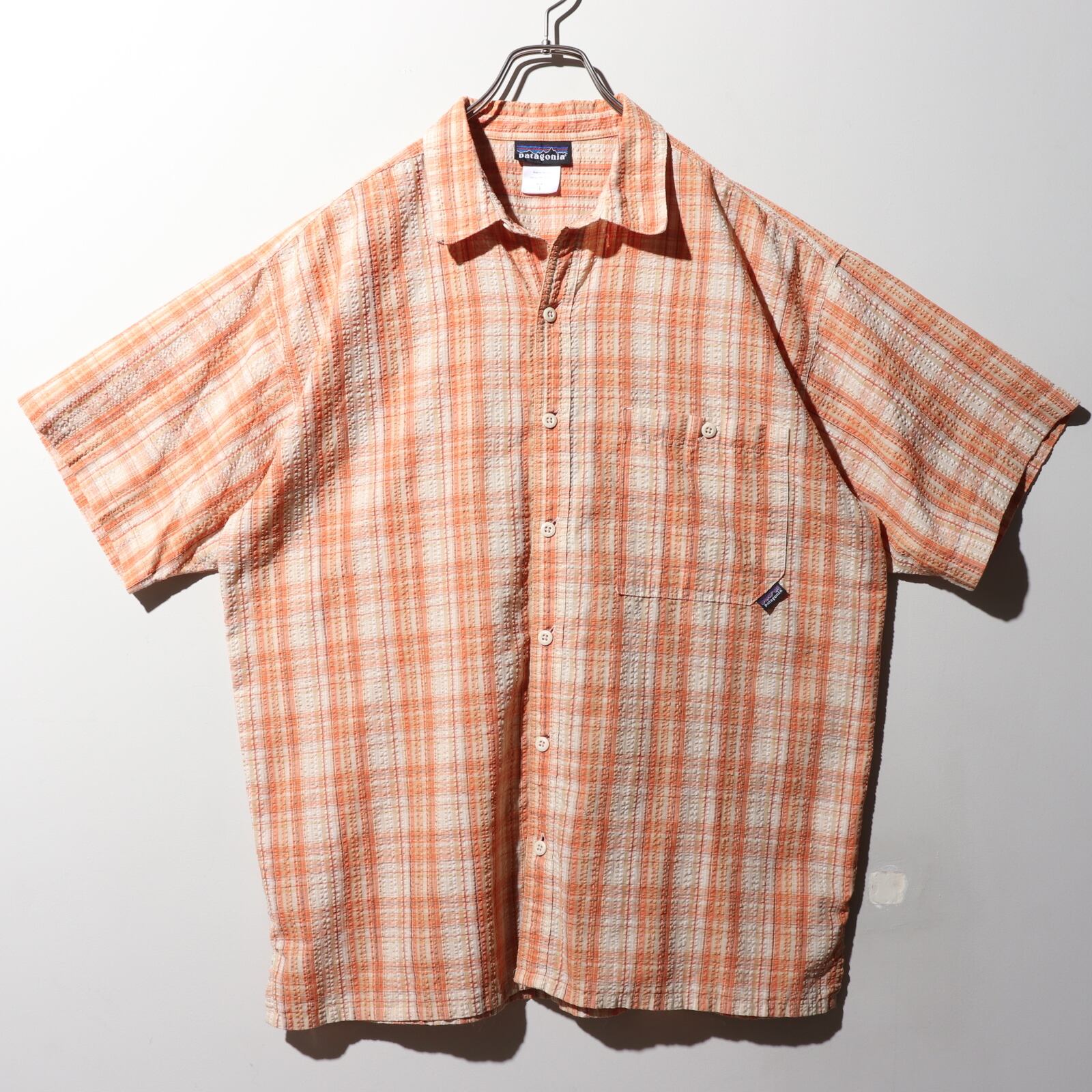 美品 L パッカーウェアシャツ 05年 オレンジ Patagonia パタゴニア 