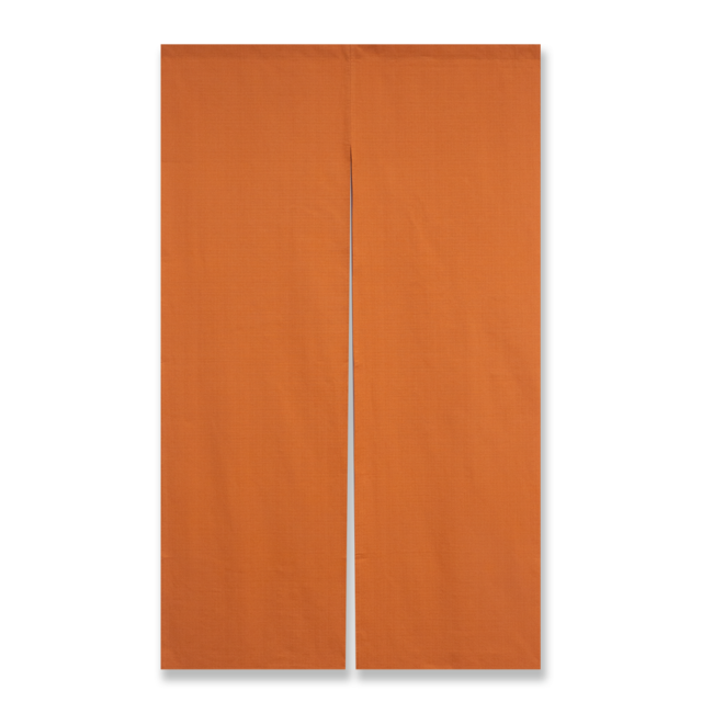 粋 - 色あそび 無地 抗菌のれん　AK（あかね）90㎝×150㎝