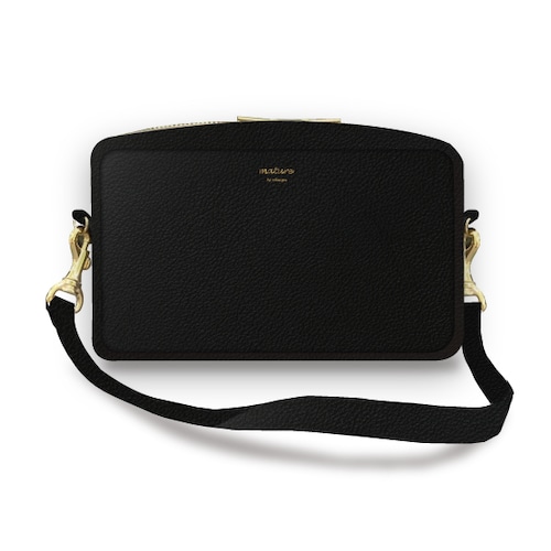 happy Inslin Spacious LIBERTY bag  “Black leather”