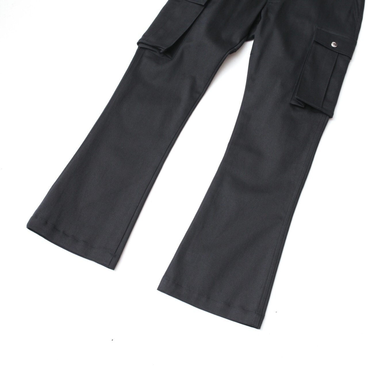 NCV BLACK FLARE CARGO PANTS | ncv_project_official