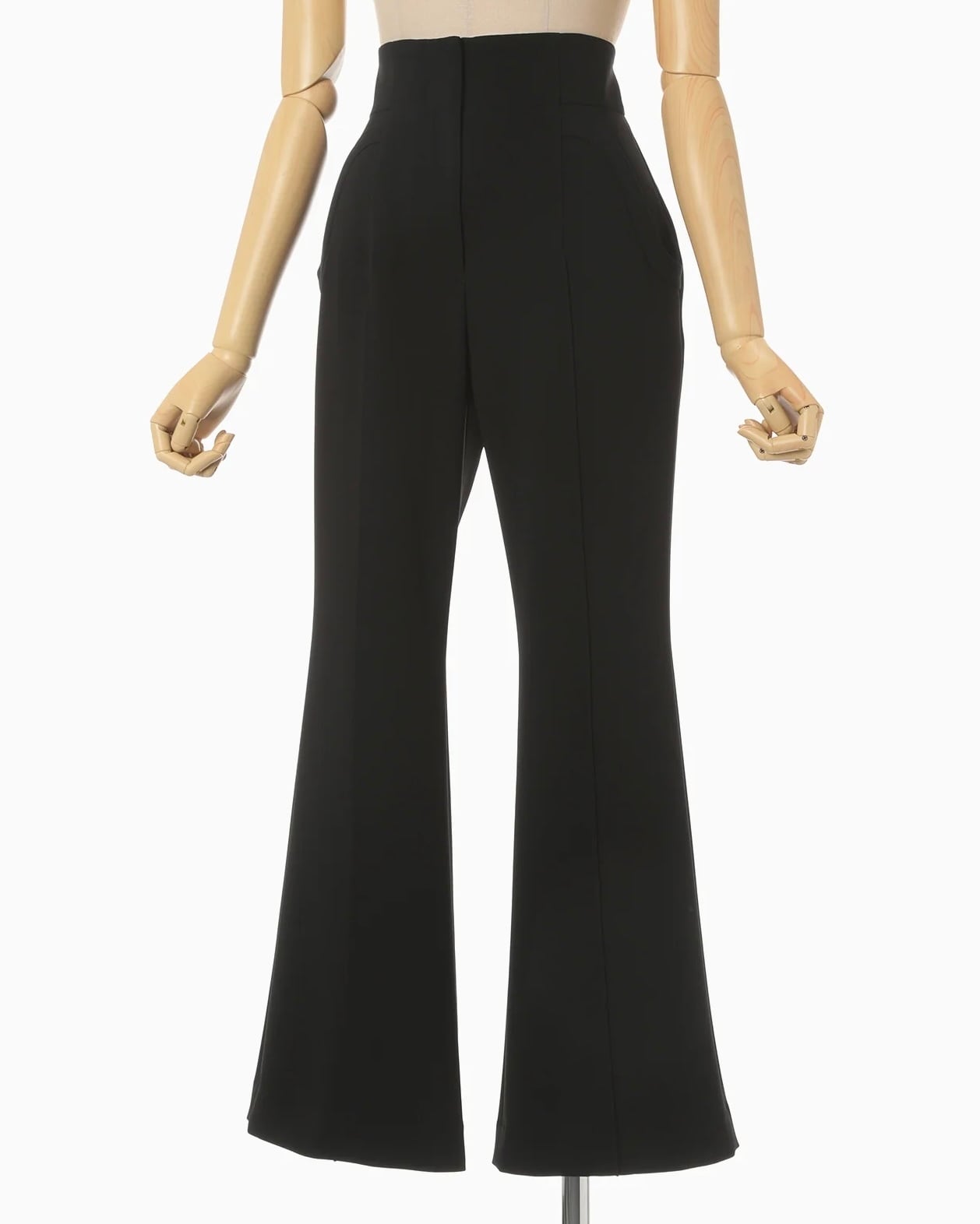 Mame Kurogouchi】Triacetate Polyester Flared Trousers | TOLMA.