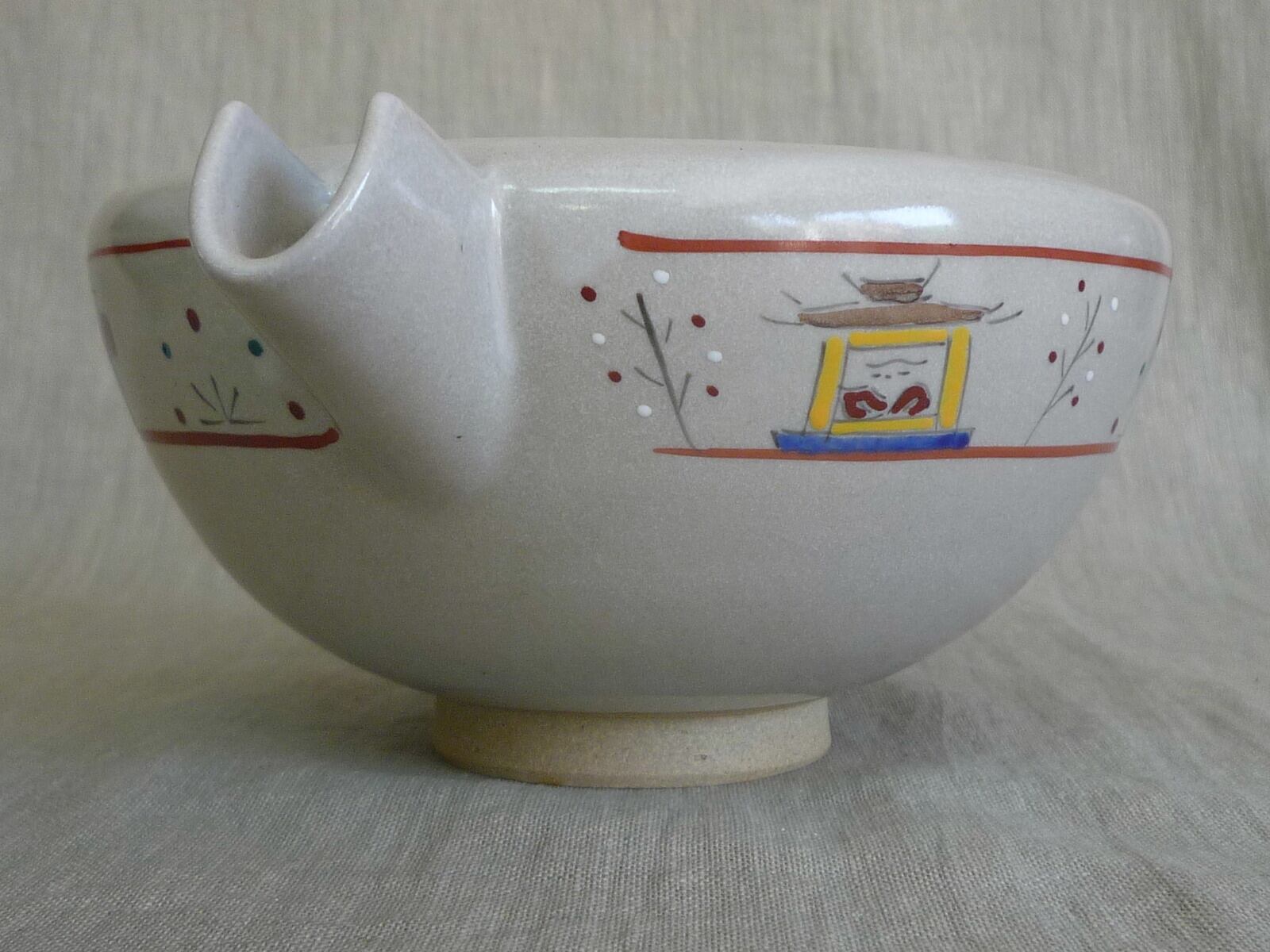 奈良絵片口 | 赤膚焼窯元 大塩昭山