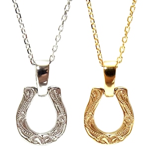 Horse shoe necklace Hawaiian jewelry(gps81137)