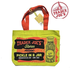 Trader Joe's PICKLE ROBOTS Bag　トレーダージョーズ トレジョ コットン エコバッグ【70911】