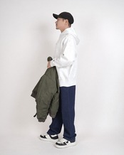 【#Re:room】3D LOGO PARKA［REC877］