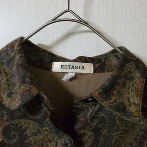 【USED】個性的シャツ　昭和ビンテージ　郁学的　