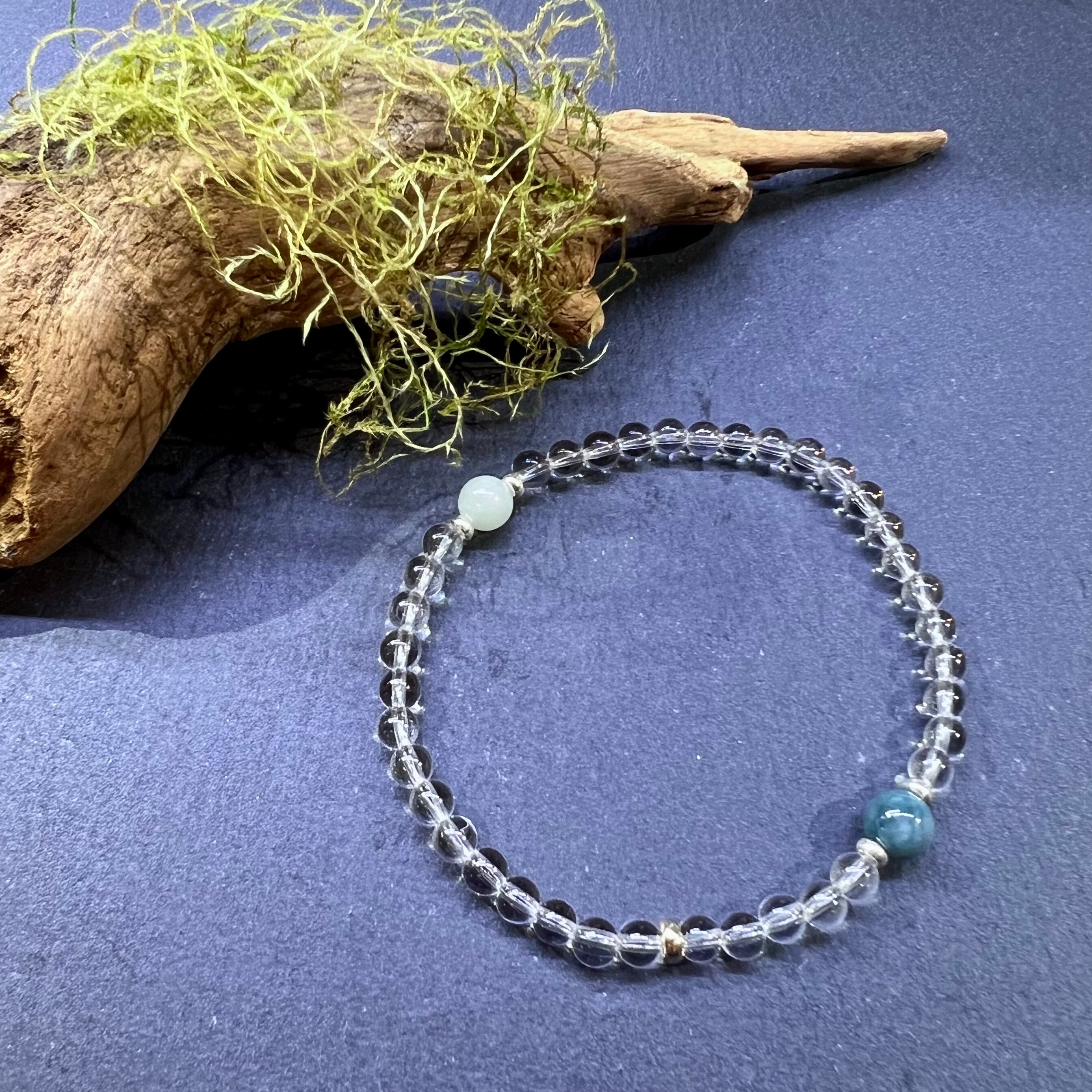 購入 姫石 コバさん 糸魚川青翡翠ブレスレット 姫石 コバさん 糸魚川青