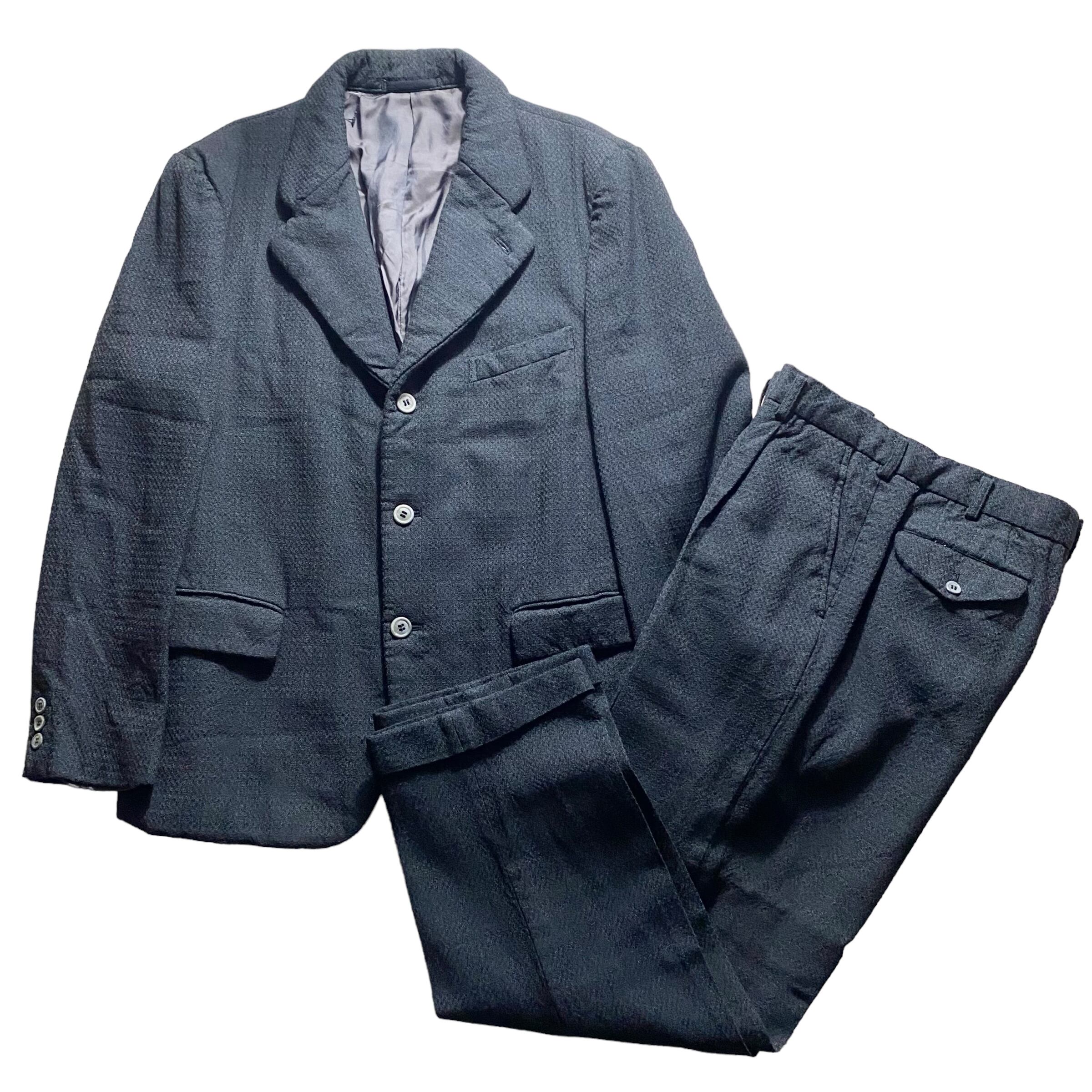 AD1999 COMME des GARCONS HOMME PLUS thick fabric suits set-up