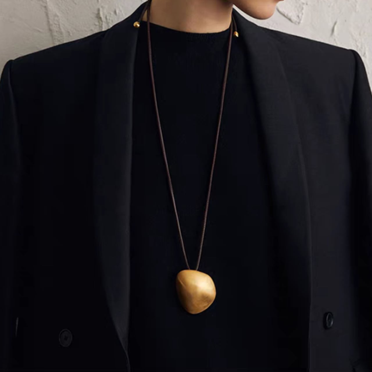 Code Drop Motif Necklace L00670