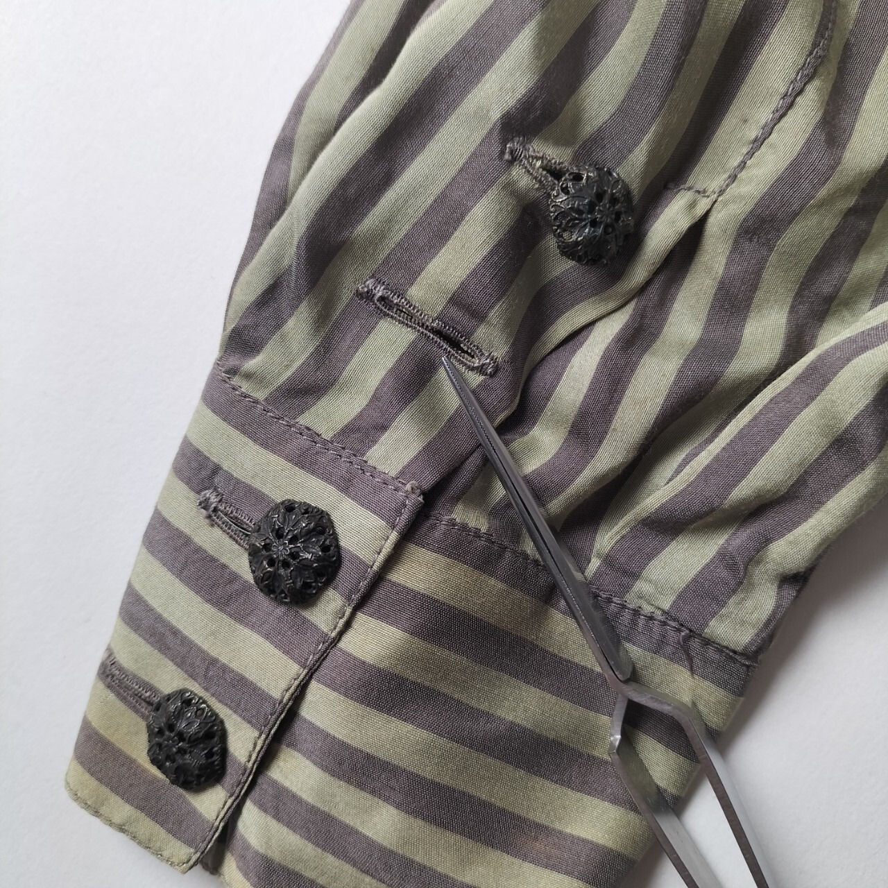 イタリア製 OTTODISANPIETRO ストライプ ブラウスシャツ