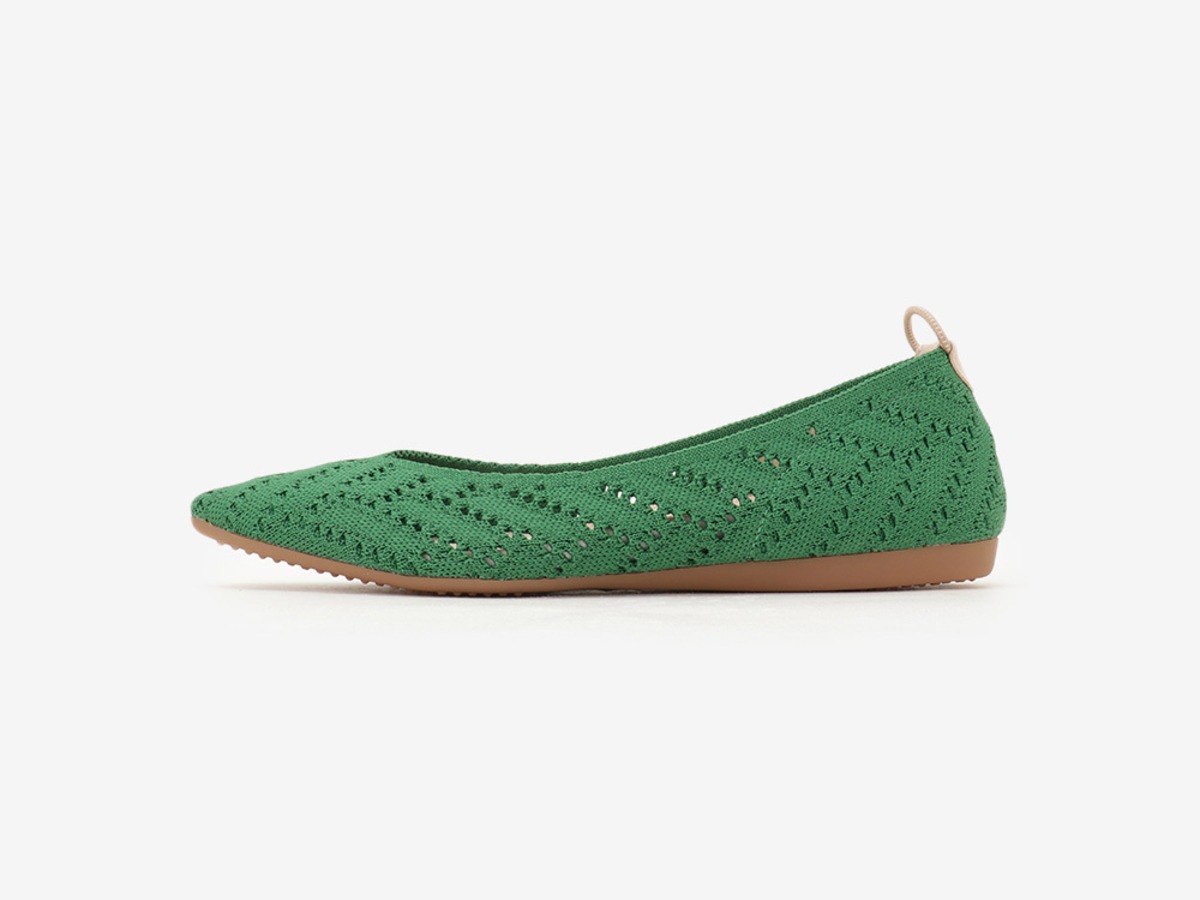 pointed-CROCHE / GREEN | Offen