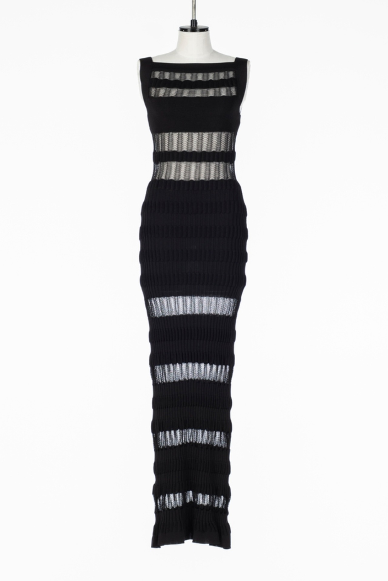 【26SS】FETICO フェティコ / SHEER STRIPE KNIT LONG DRESS - 1