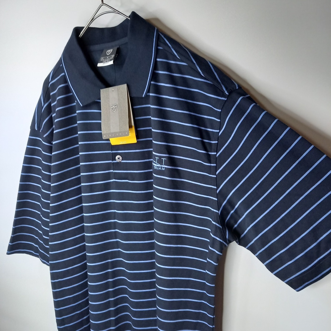ナイキ　ポロシャツ　半袖　刺繍ロゴ　ボーダー　スポーツ　ゴルフ　新品　未使用