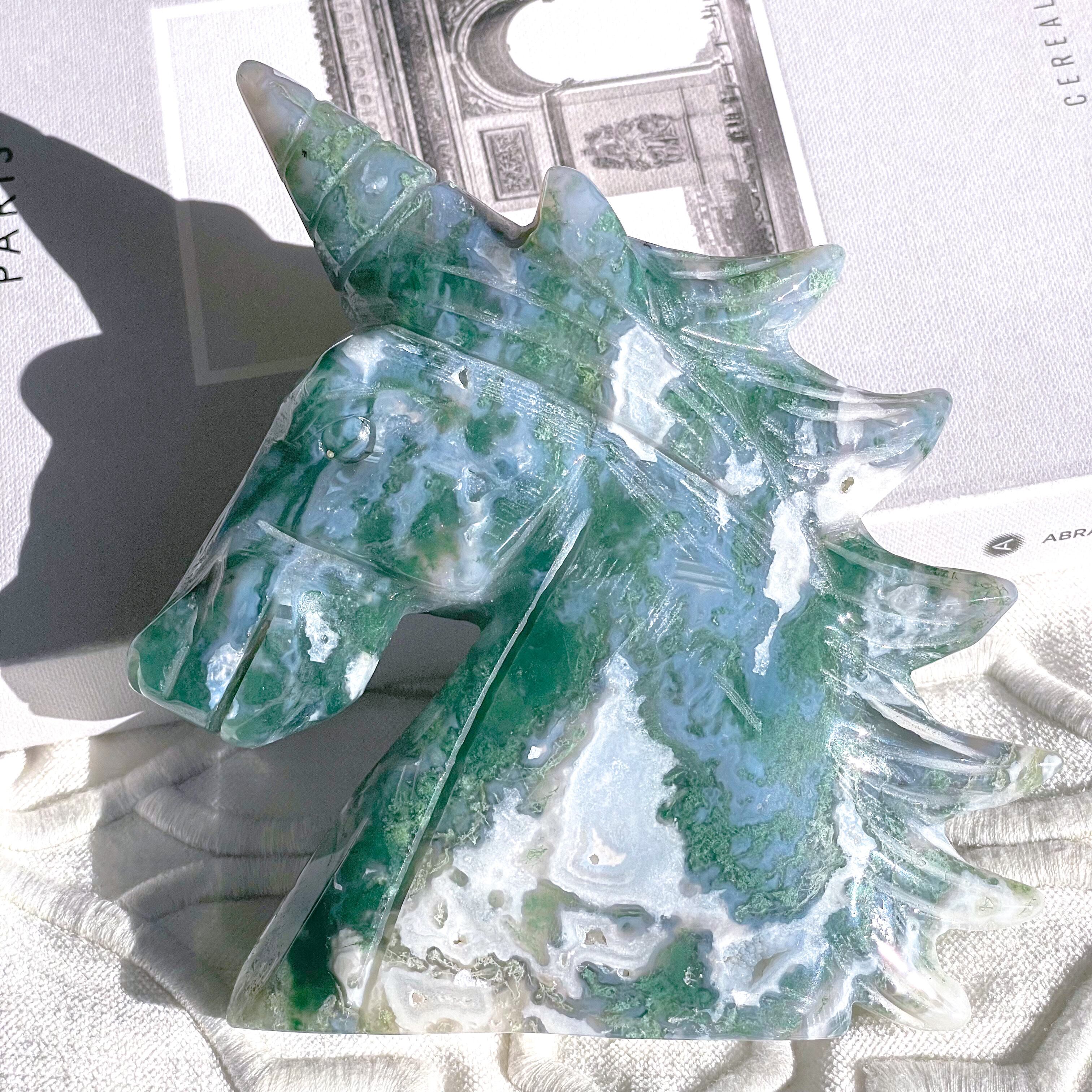Moss Agate Unicorn 4