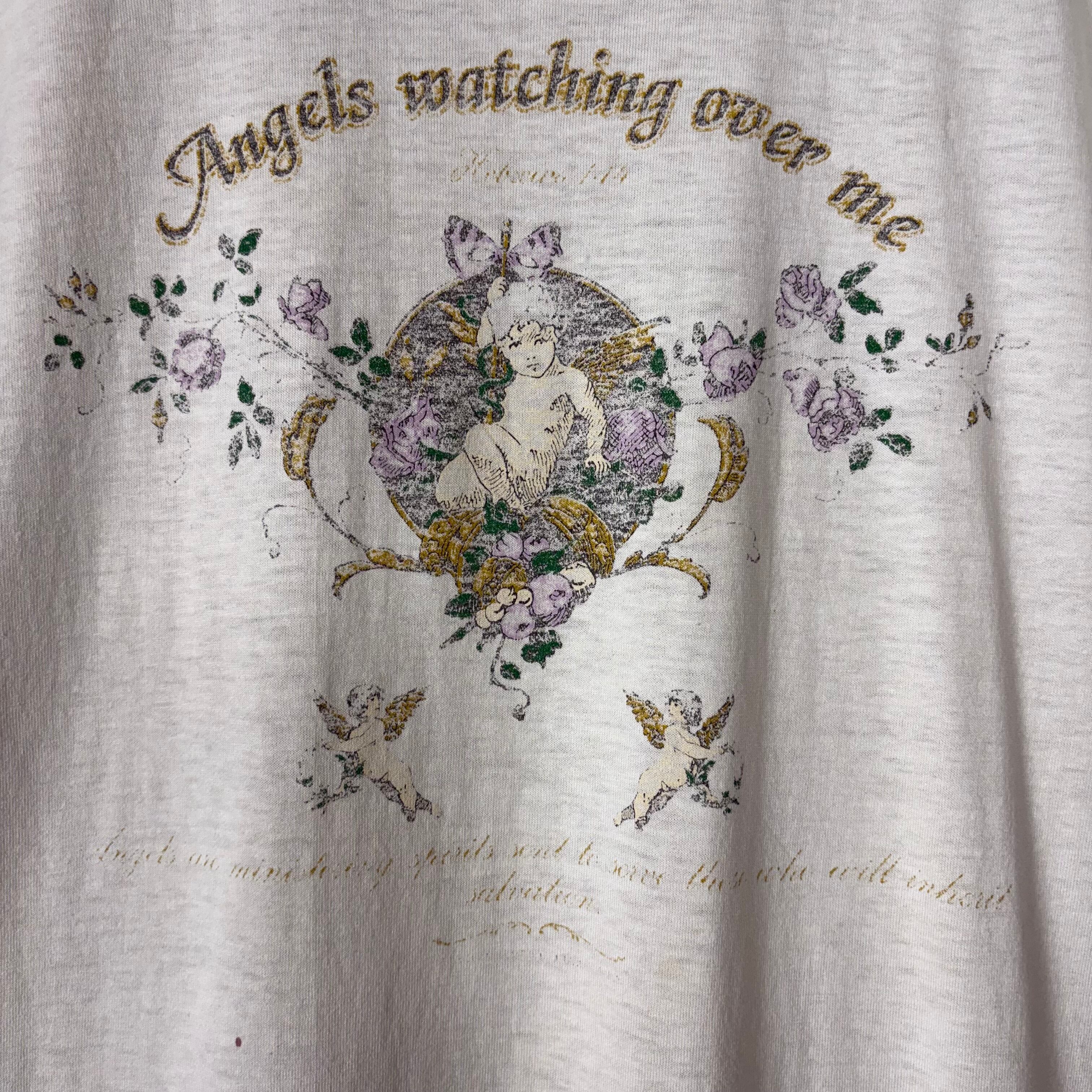 90s 新約聖書 天使 T-sh Tシャツ サイズ メンズ L シングルステッチ 90