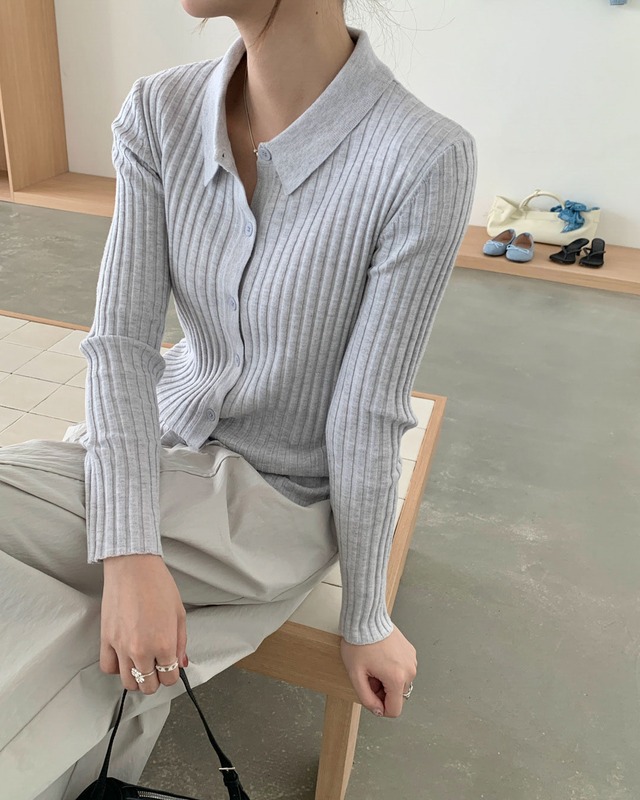 Rib Polo Knit