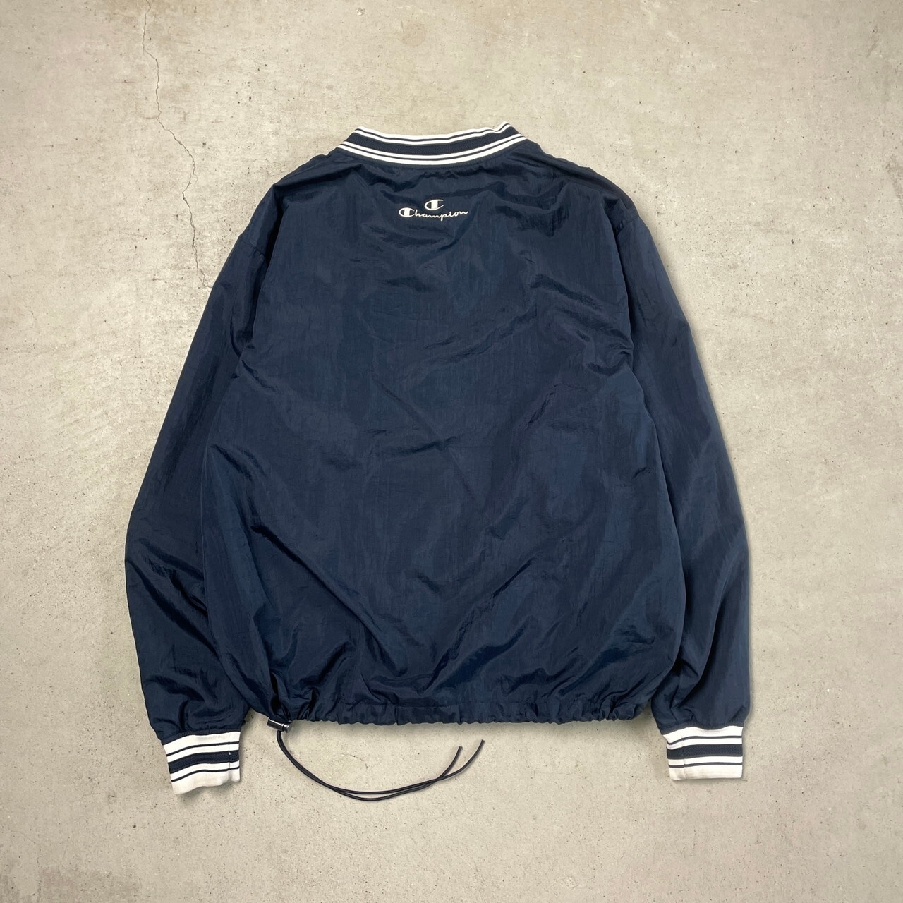 90年代 Champion チャンピオン Vネック ナイロンプルオーバー ナイロン 