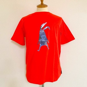 Shabby Denim T-shirts　Red