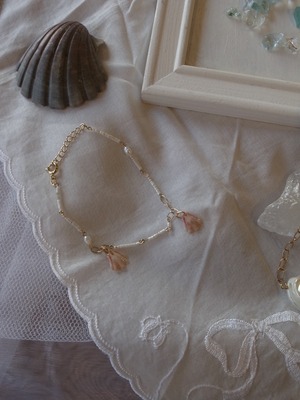 Pinkseashell bracelet