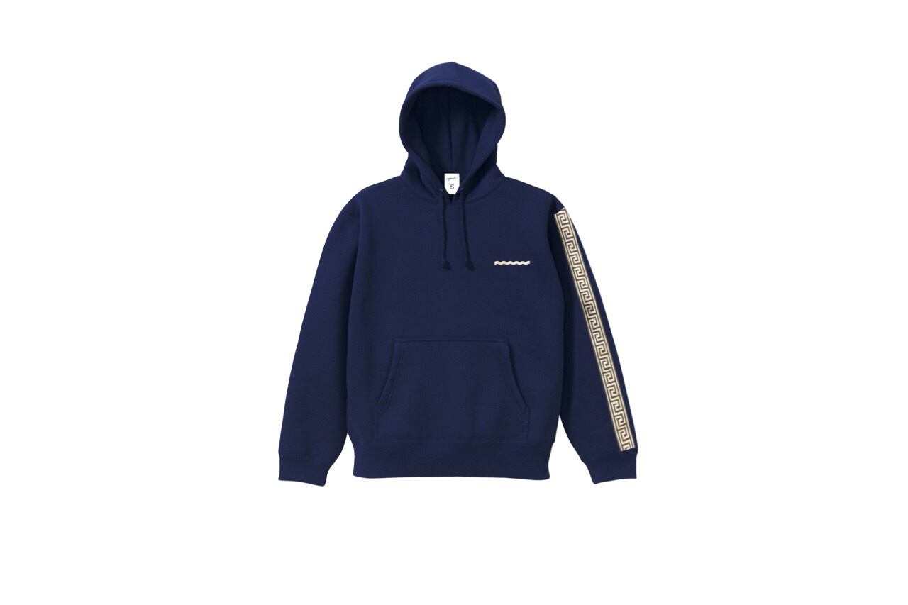 coguchi Clogo long line hoodie (NVY)