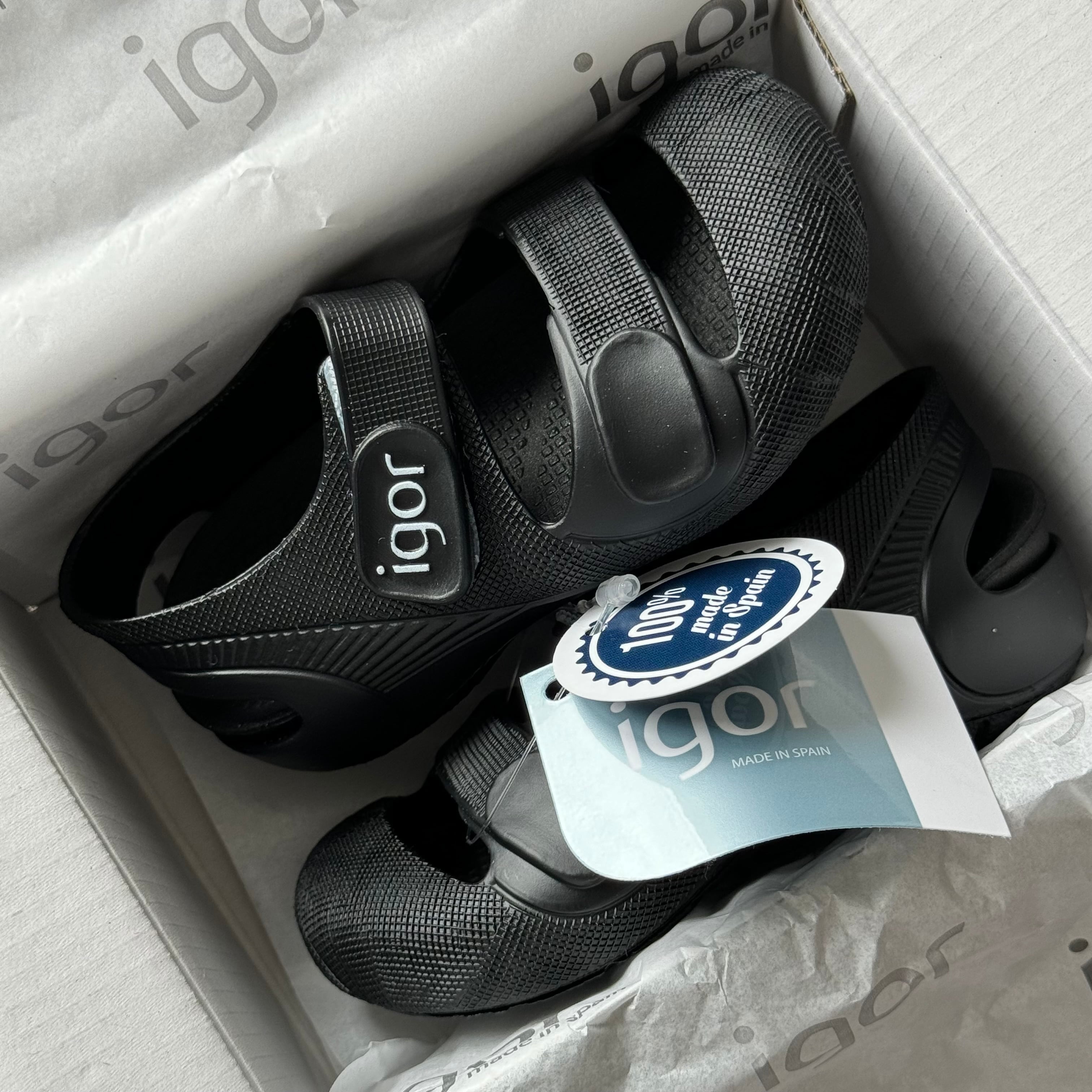 igor BONDI SOLID NEGRO/BLACK(12cm〜16cm) 10246-002