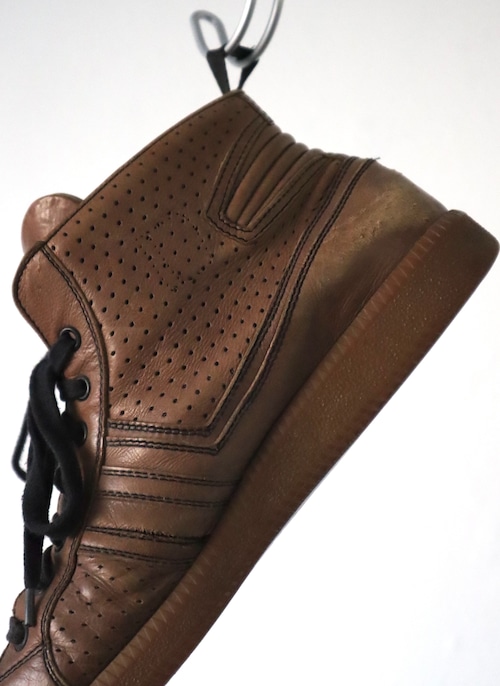 00's Miumiu leather Hi-cut sneaker