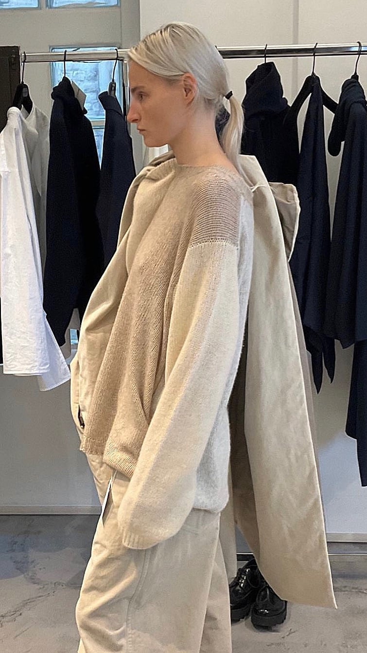 SOFIE D'HOORE -MATCHA- 3ply multicolor sweater 3-neck . :COMBI1, :COMBI2, :COMBI3