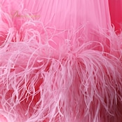 社交ダンス 衣装スタンダードドレス ワンピース ドレス スタンダード ファー プリーツ レース デモ 競技 ダンス パーティ 発表会 ピンク ピンク系 ゴージャス スカート ボリューム ショーウェア ダンスコスチューム フェミニン 競技用ドレス 上品 エレガント