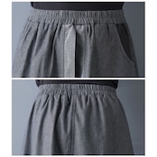 レイヤード デニム切替 スカート 00340